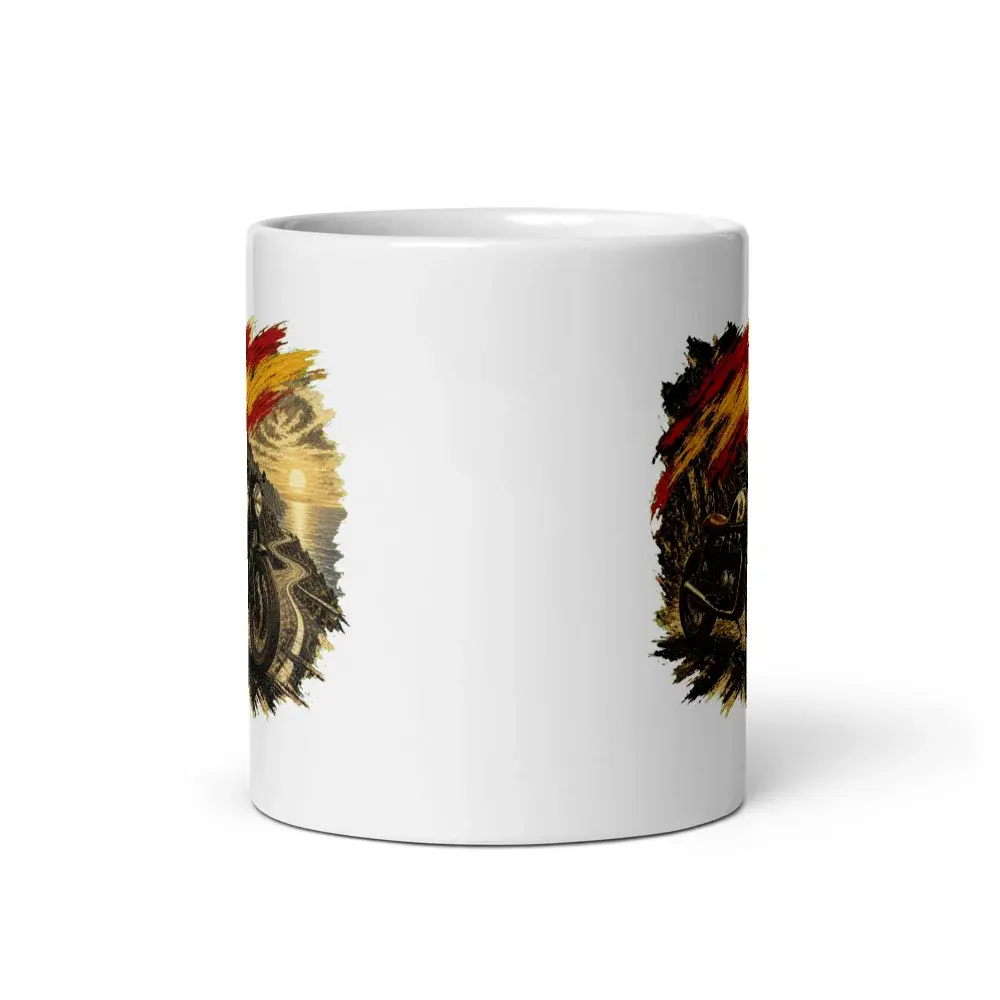 Café Racer · Arte — Taza — White — Front view