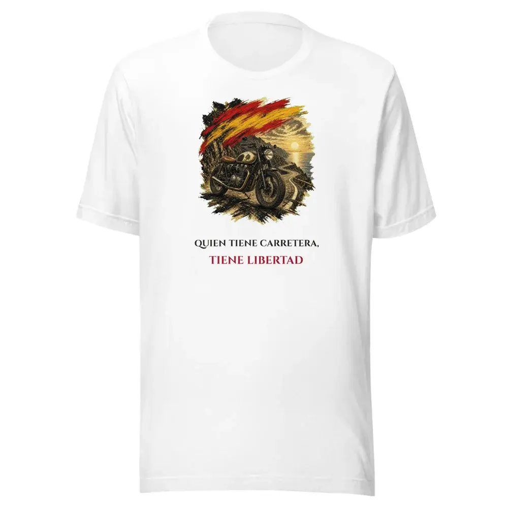 Café Racer · Frase — Camiseta — White