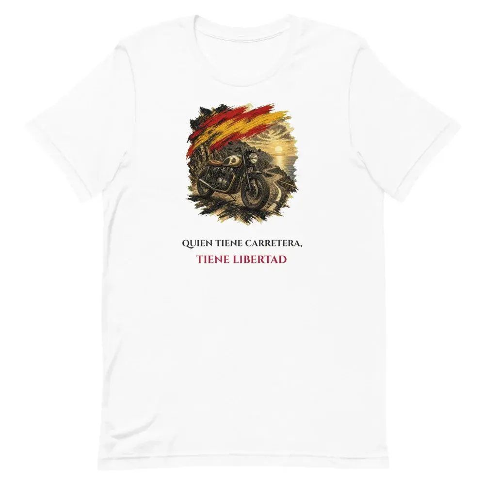 Café Racer · Frase — Camiseta — White — Front