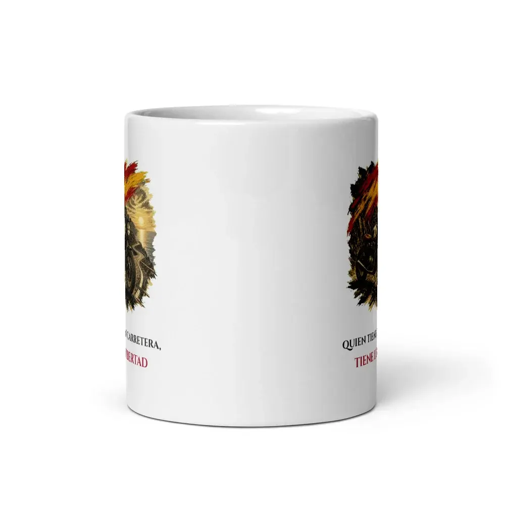 Café Racer · Frase — Taza — White — Front view
