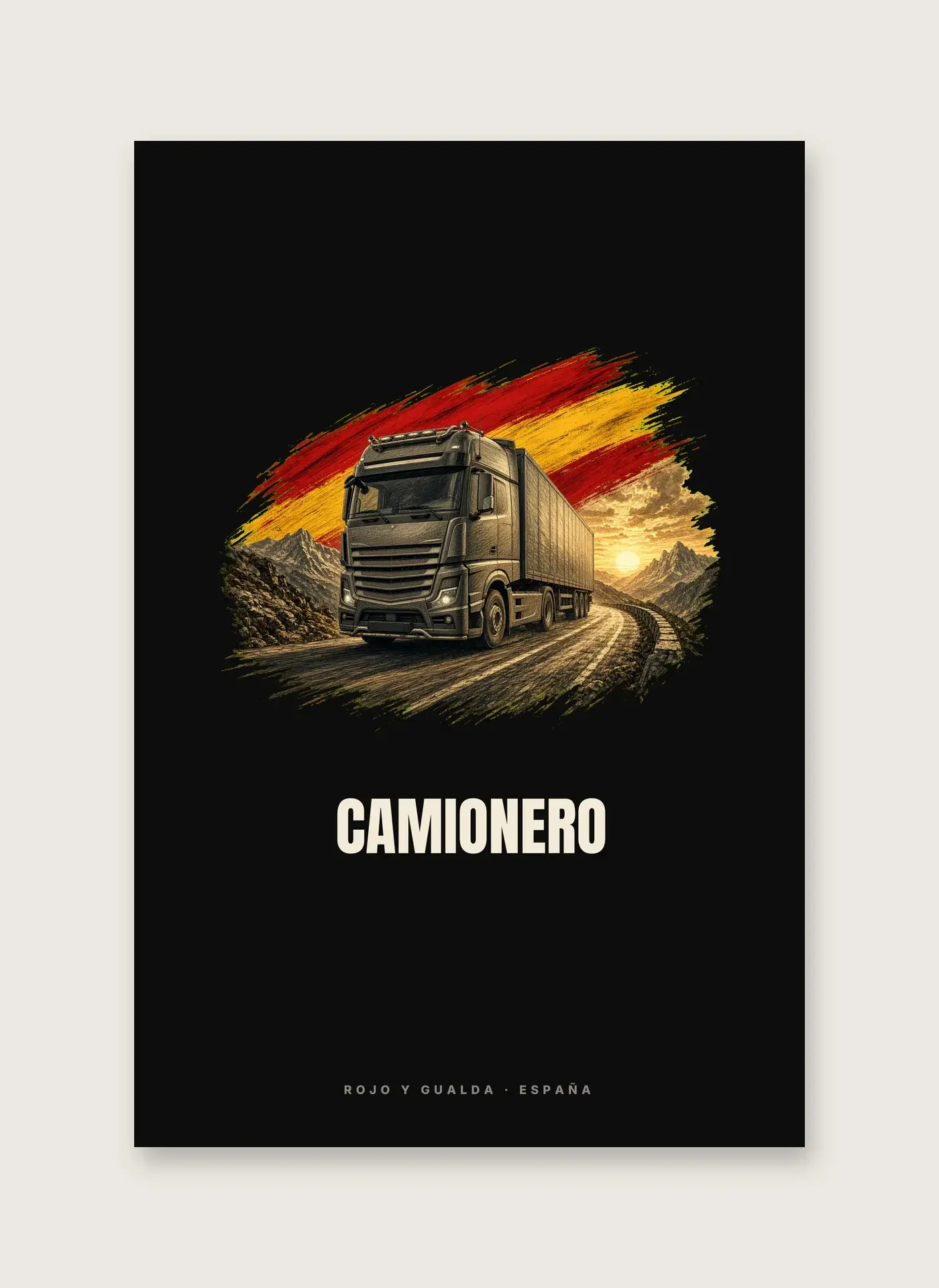 Camionero · Arte — Lámina enmarcada — detalle