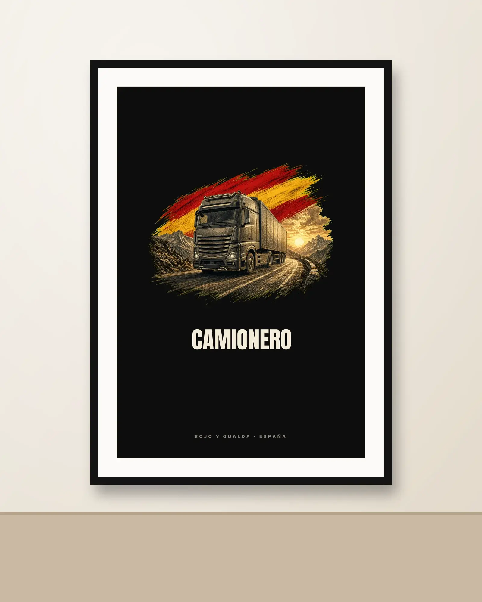 Camionero · Arte — Lámina enmarcada