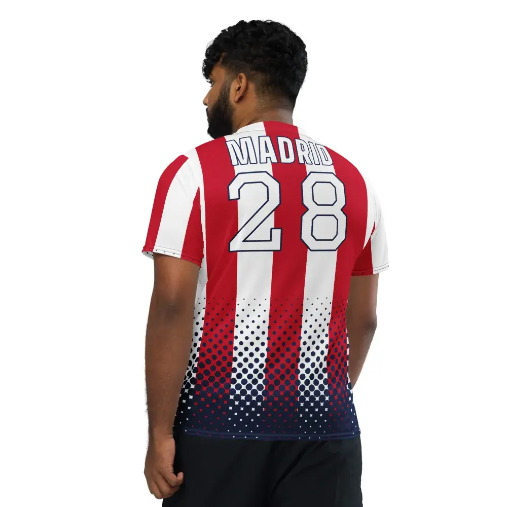 Camiseta de juego Madrid rojiblanca — Camiseta deportiva