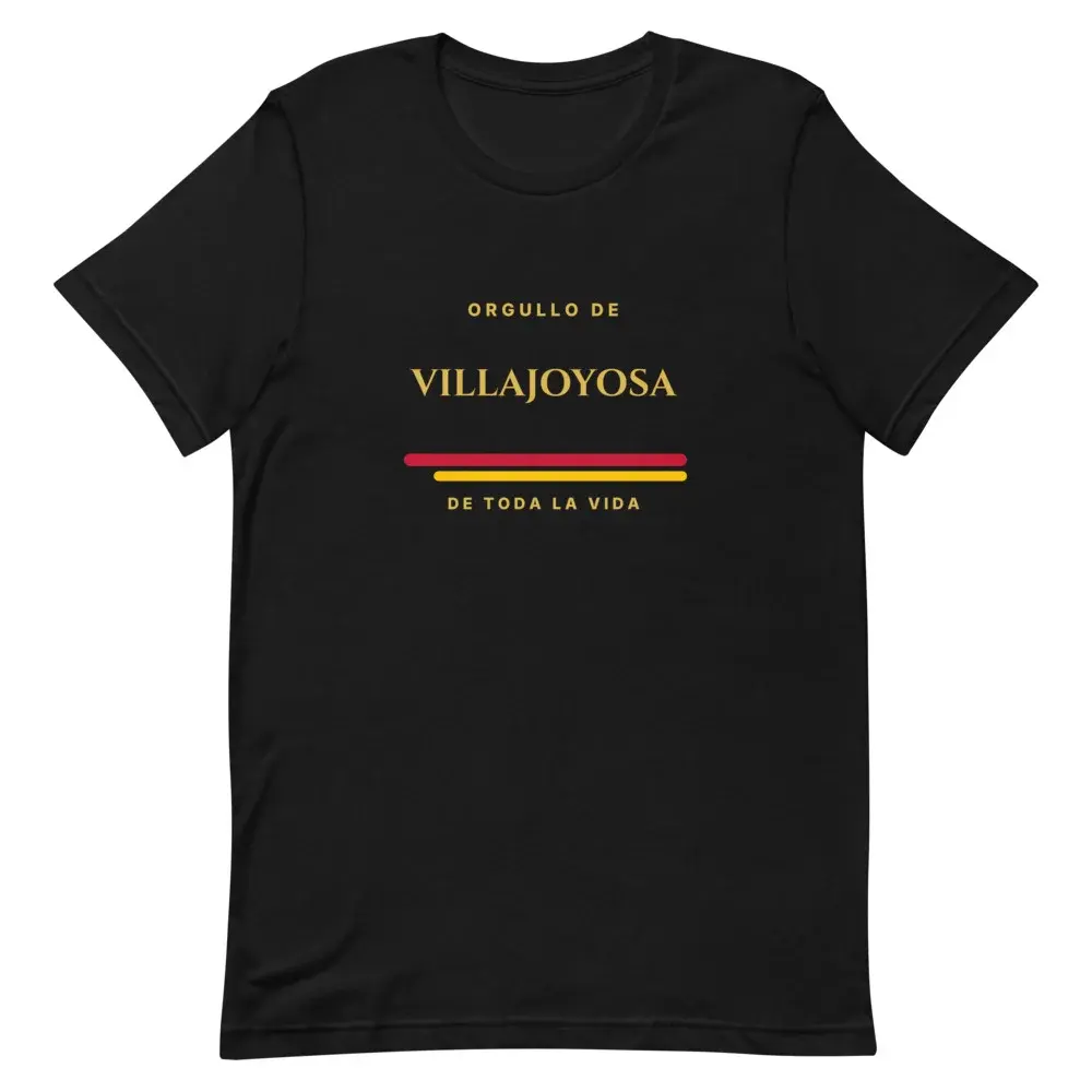 Camiseta Mi pueblo — Black — Front