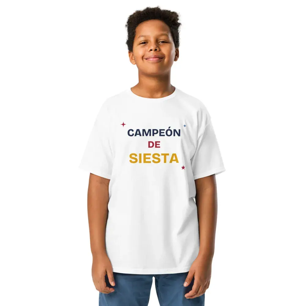 «Campeón de siesta» — Camiseta infantil — White