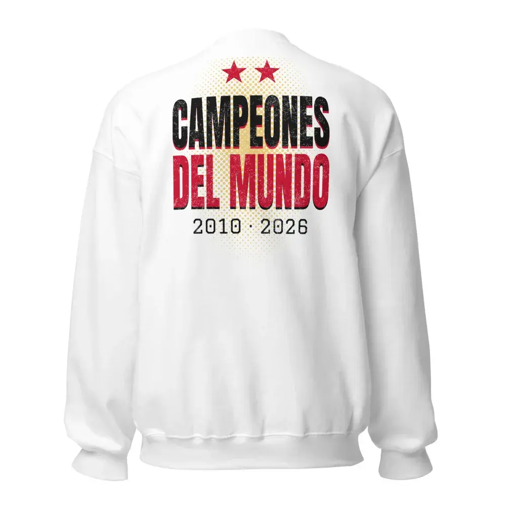 Campeones a la Espalda · Día — Sudadera — White