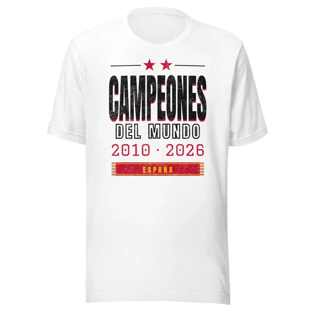 Campeones del Mundo · Día — Camiseta — White