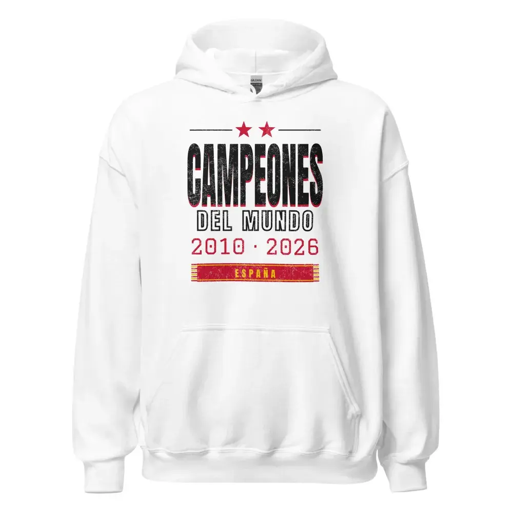 Campeones del Mundo · Día — Sudadera con capucha — White