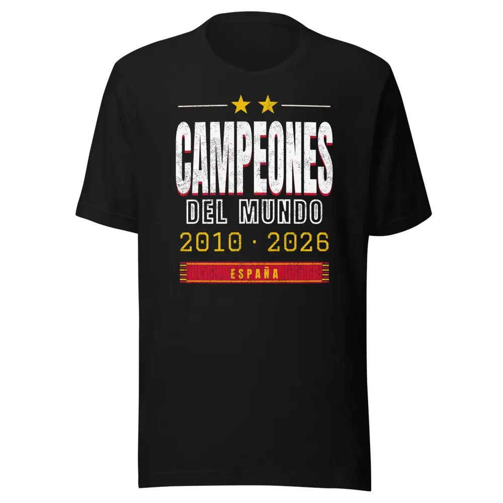 Campeones del Mundo · Noche — Camiseta — Black