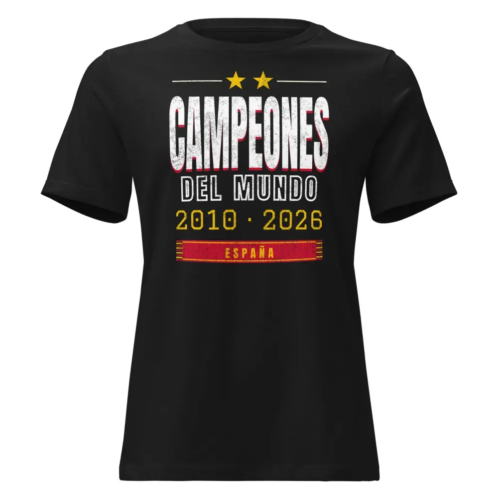 Campeones del Mundo · Noche — Camiseta de mujer — Black