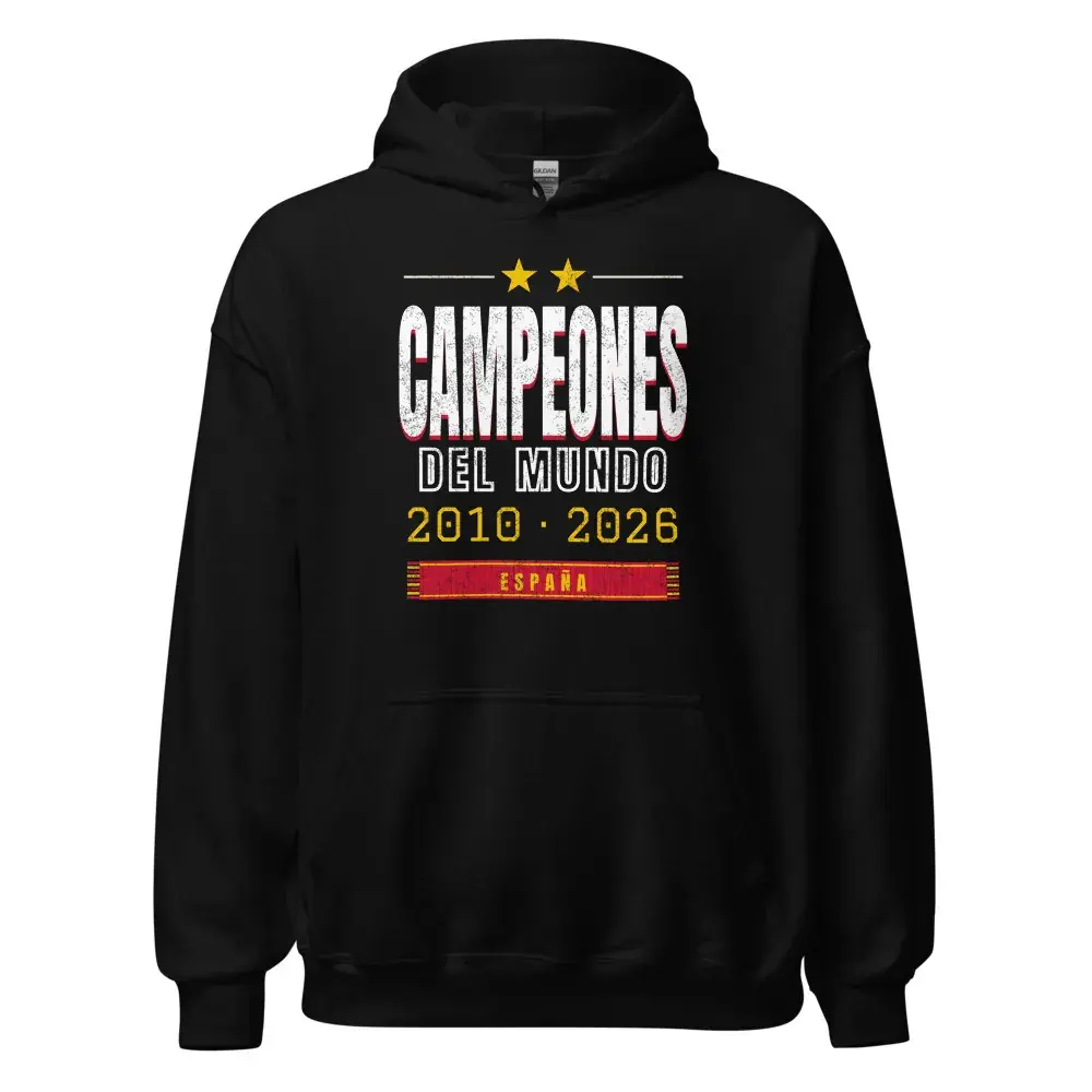 Campeones del Mundo · Noche — Sudadera con capucha — Black