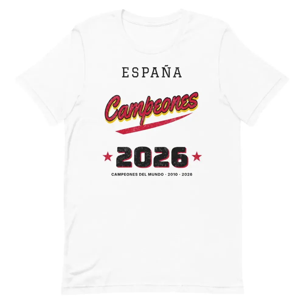 Campeones · Letra de camiseta · Día — Camiseta — White — Front