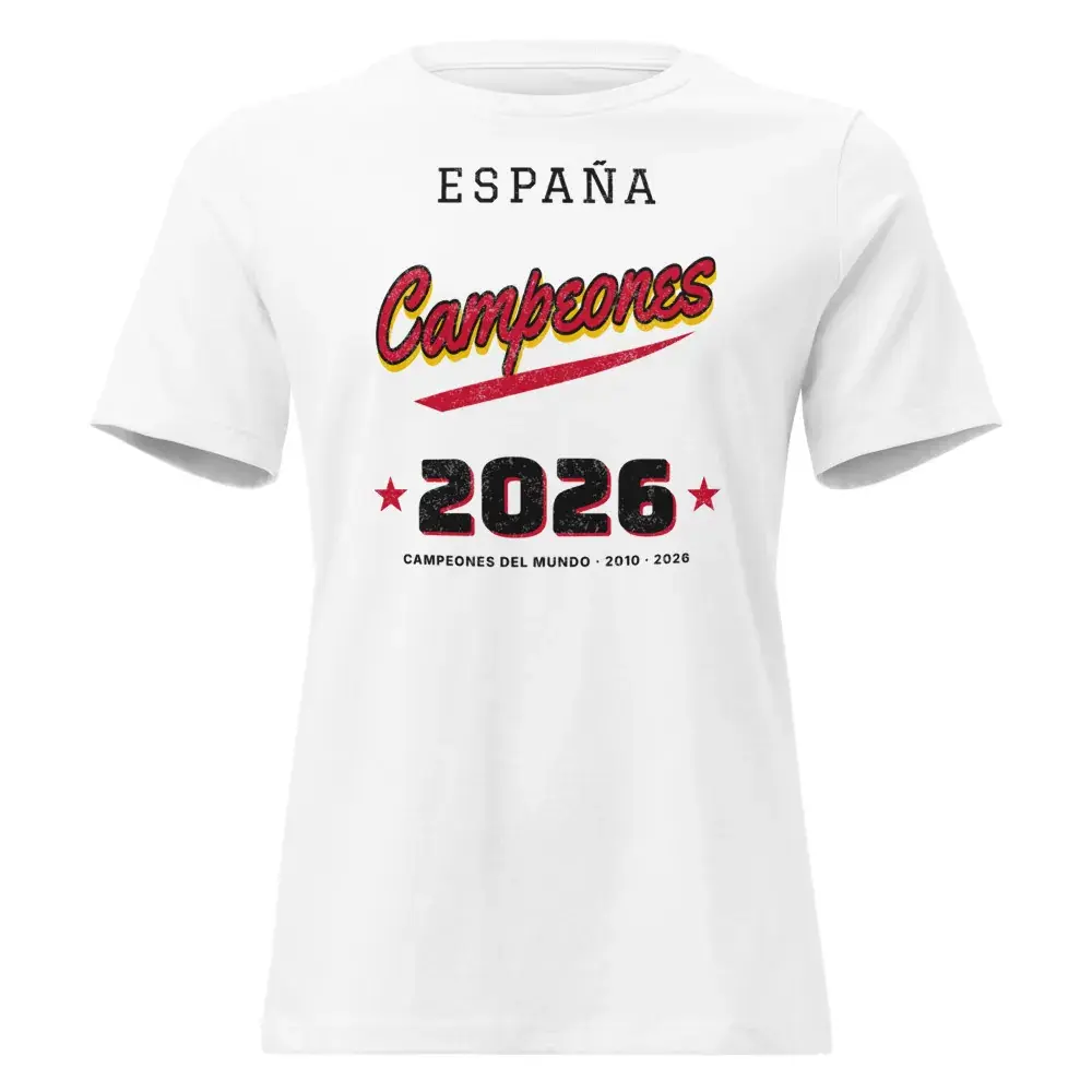 Campeones · Letra de camiseta · Día — Camiseta de mujer — White