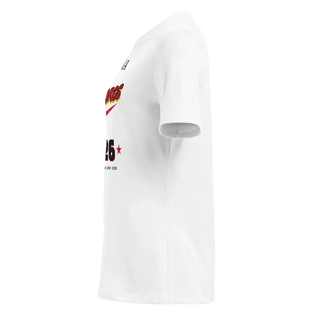 Campeones · Letra de camiseta · Día — Camiseta de mujer — White — Left