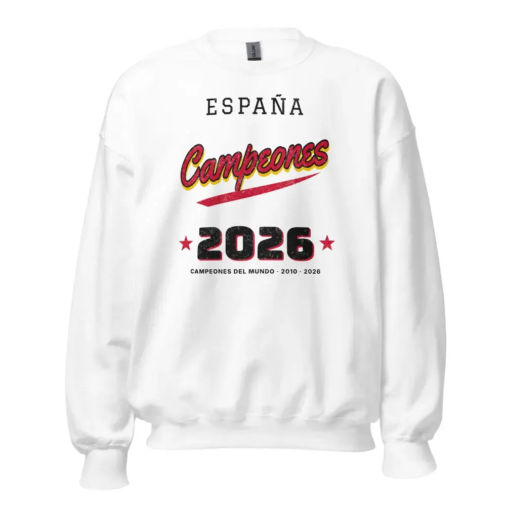 Campeones · Letra de camiseta · Día — Sudadera — White