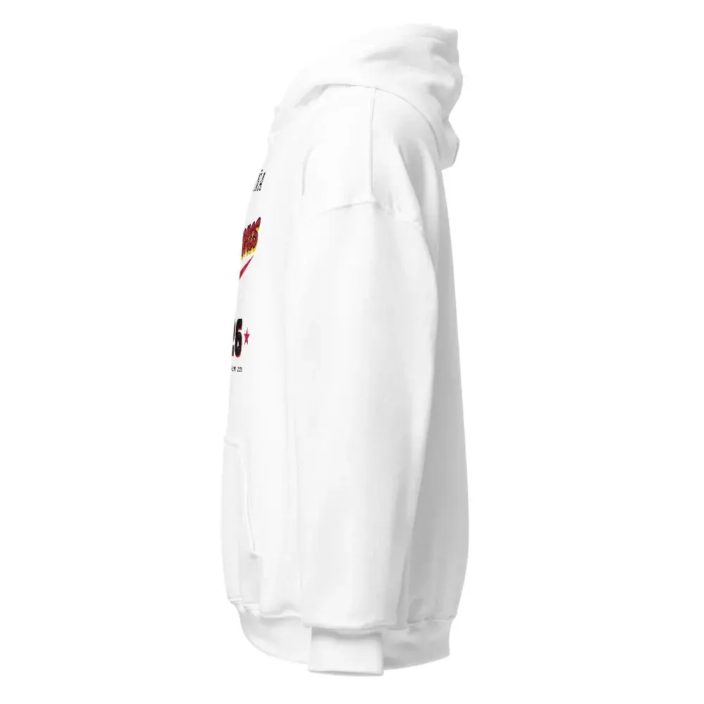 Campeones · Letra de camiseta · Día — Sudadera con capucha — White — Left