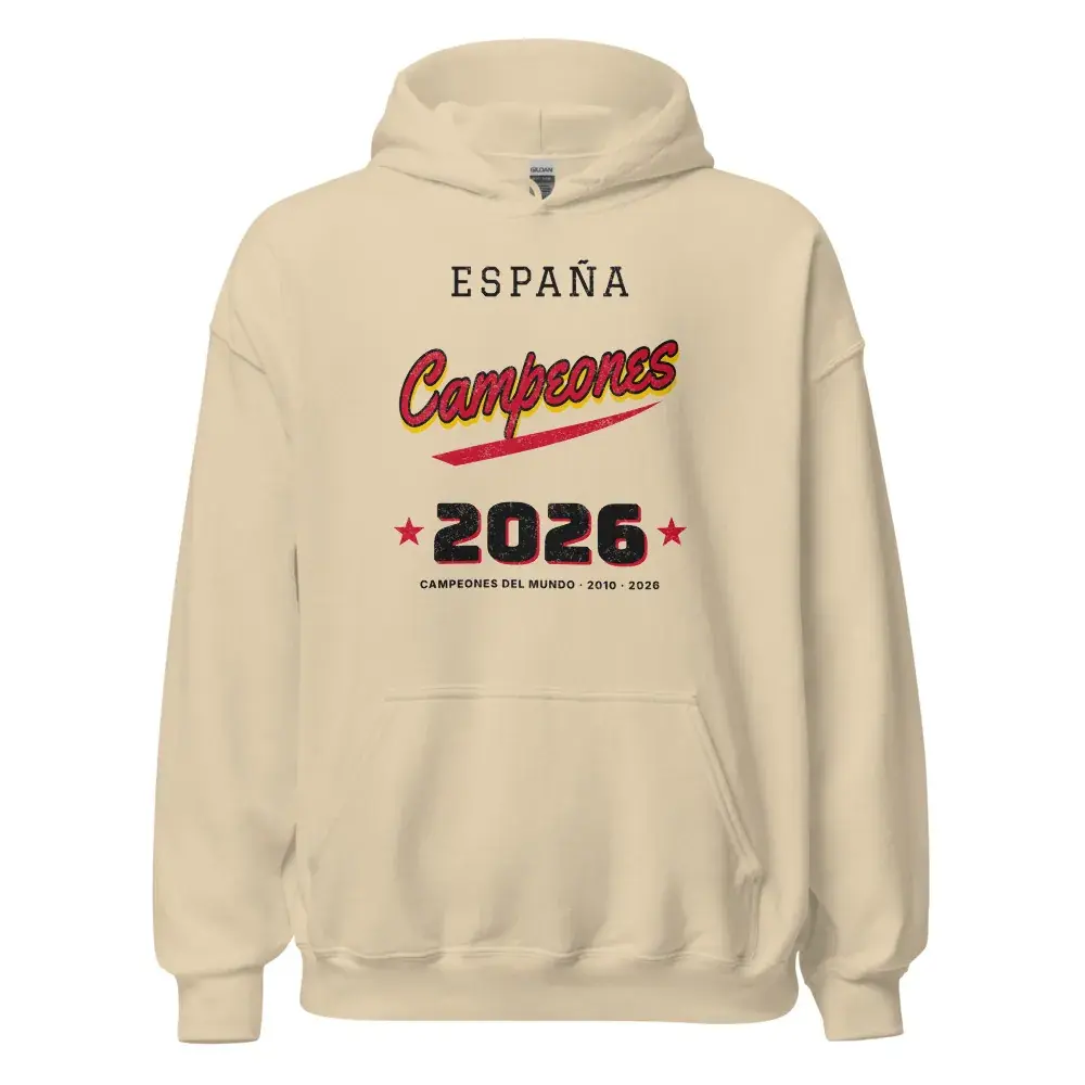 Campeones · Letra de camiseta · Día — Sudadera con capucha