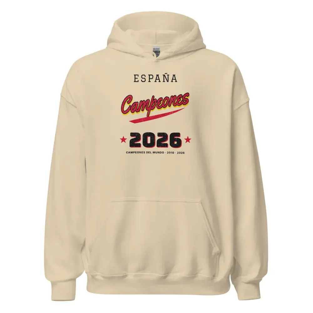 Campeones · Letra de camiseta · Día — Sudadera con capucha