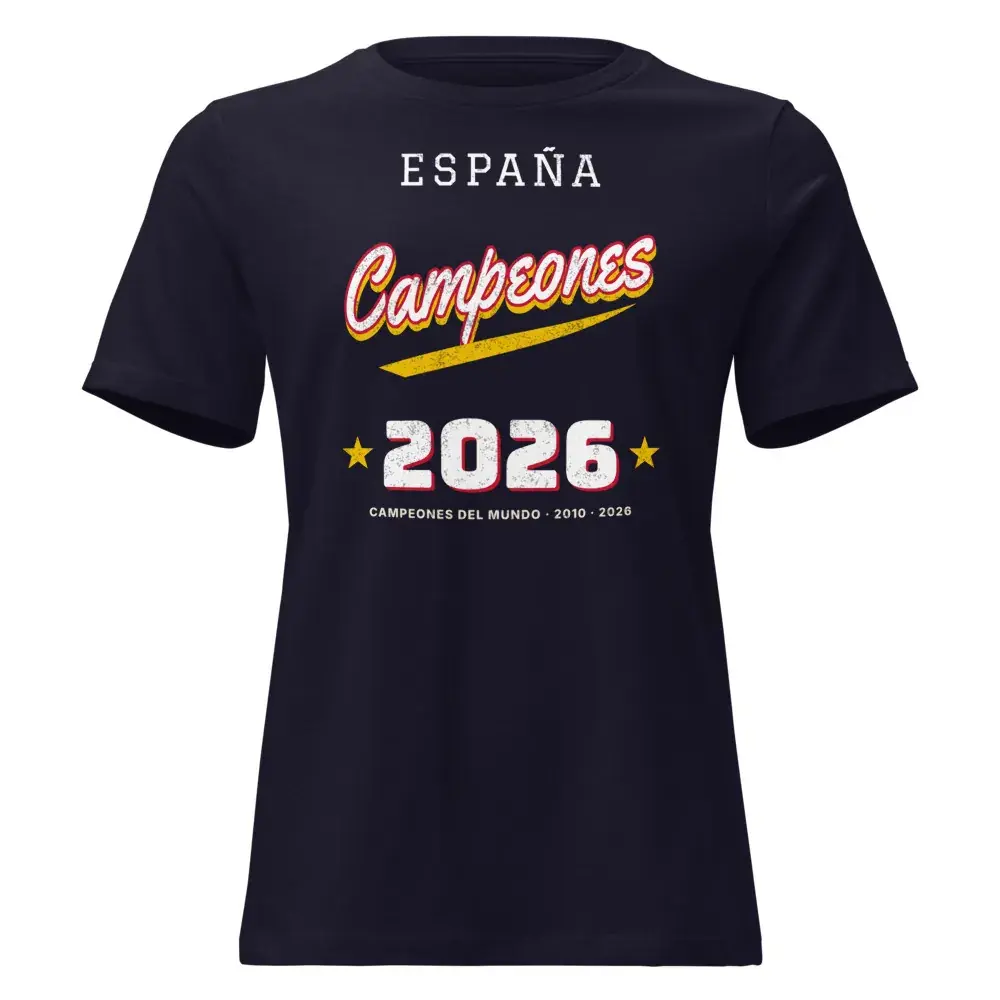 Campeones · Letra de camiseta · Noche — Camiseta de mujer