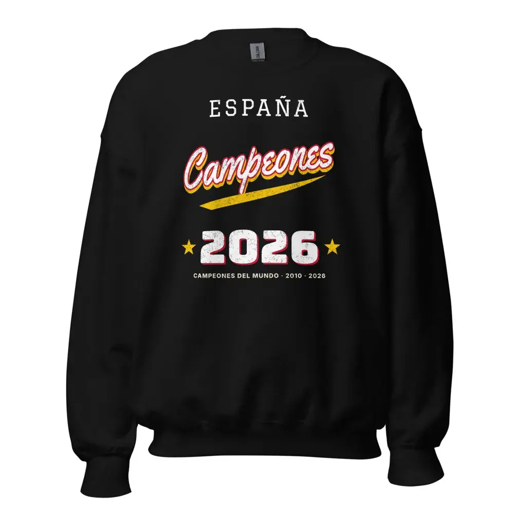 Campeones · Letra de camiseta · Noche — Sudadera