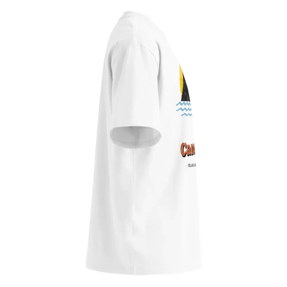 Canarias · Postal — Camiseta oversize — White — Right