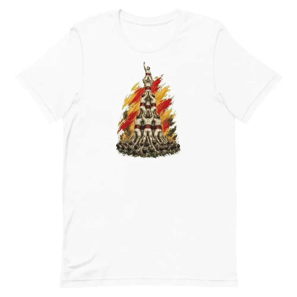 Castellers · Arte — Camiseta — White — Front