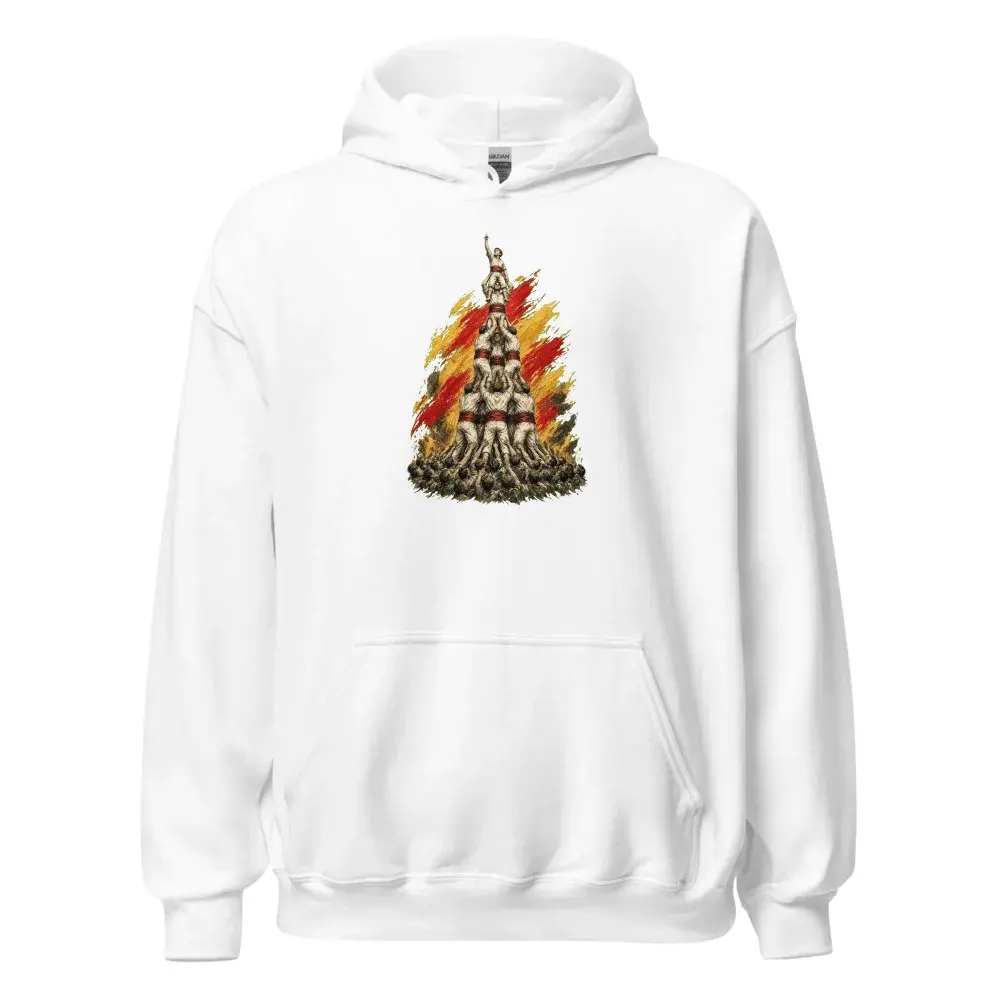 Castellers · Arte — Sudadera con capucha — White