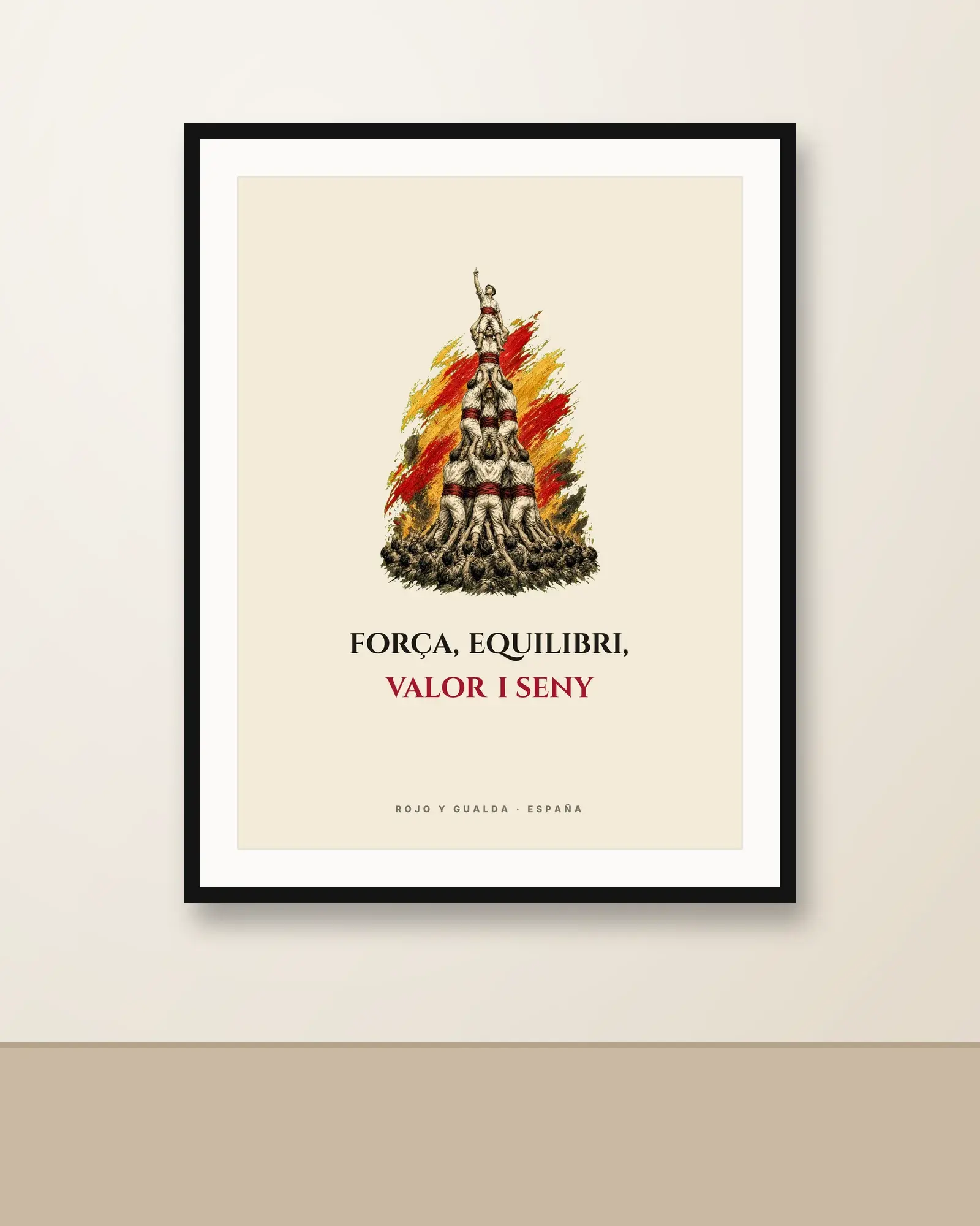 Castellers · Frase — Póster — en la pared