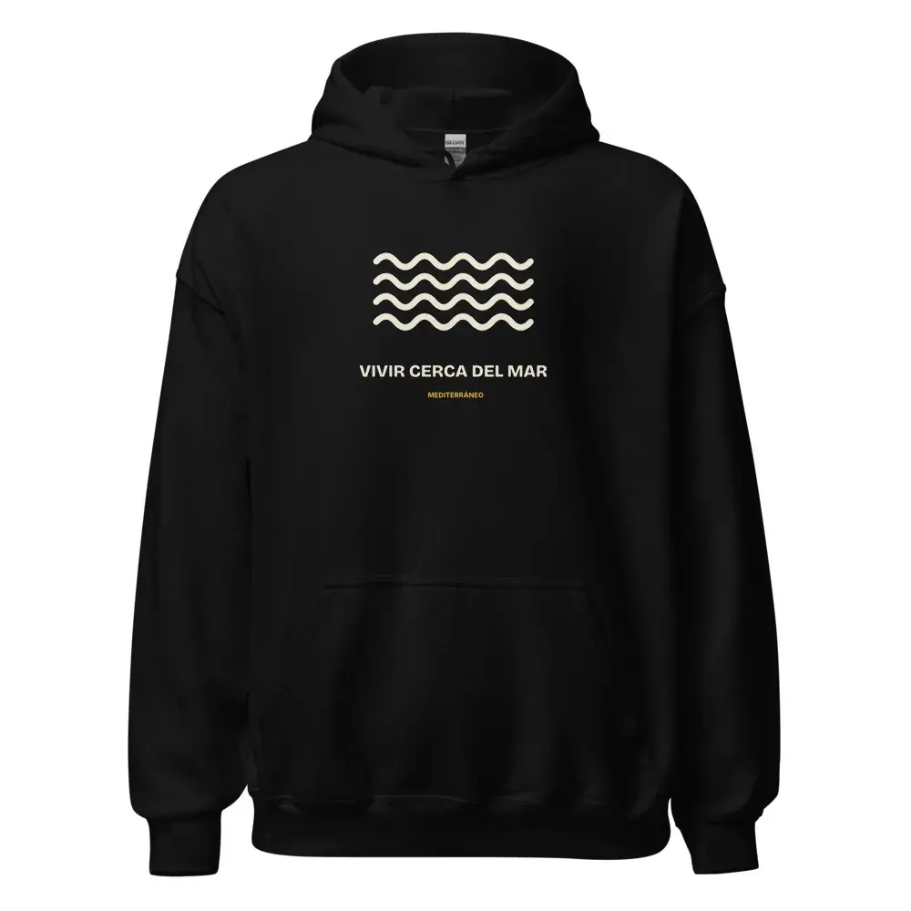 Cerca del Mar — Sudadera con capucha — Black