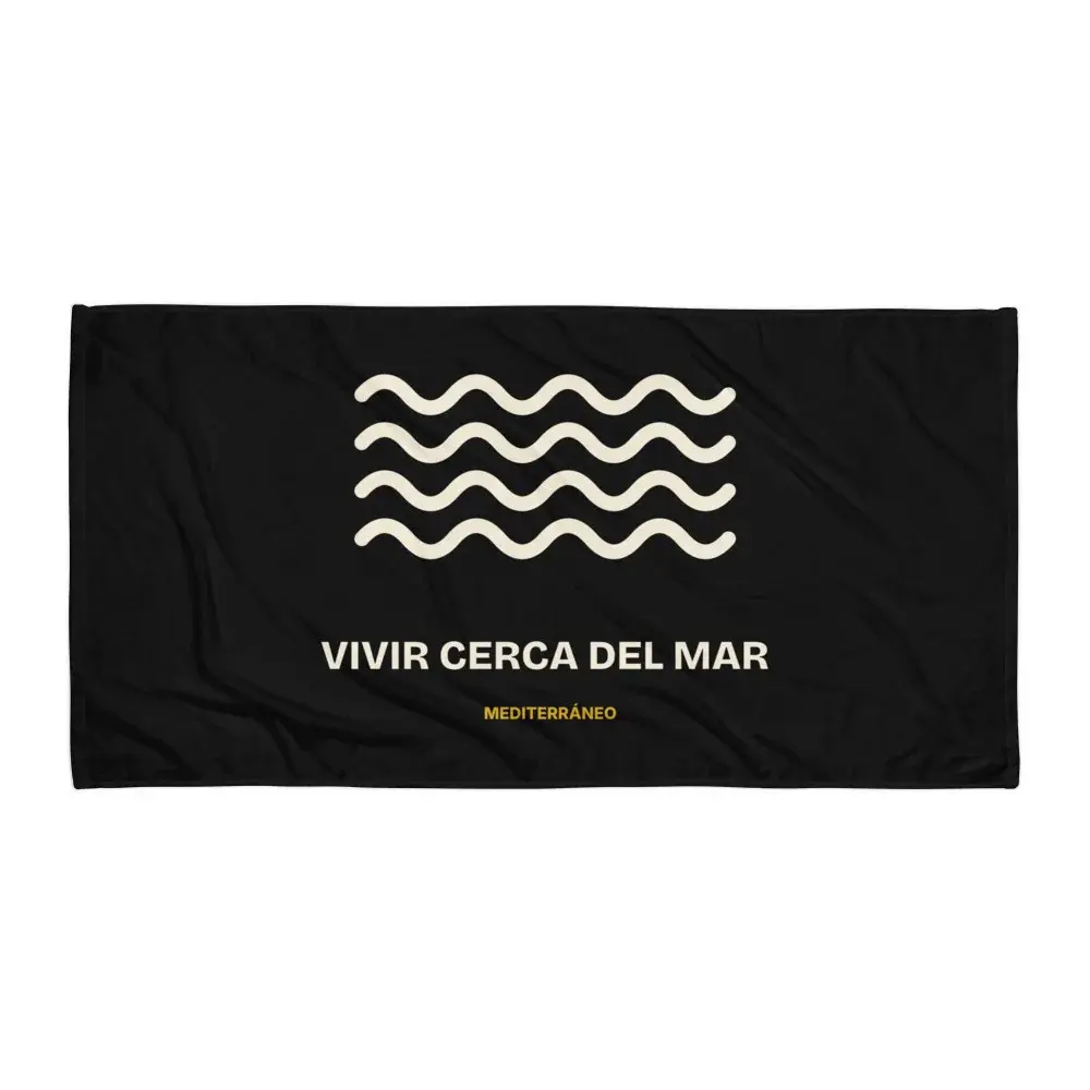 Cerca del Mar — Toalla de playa — White