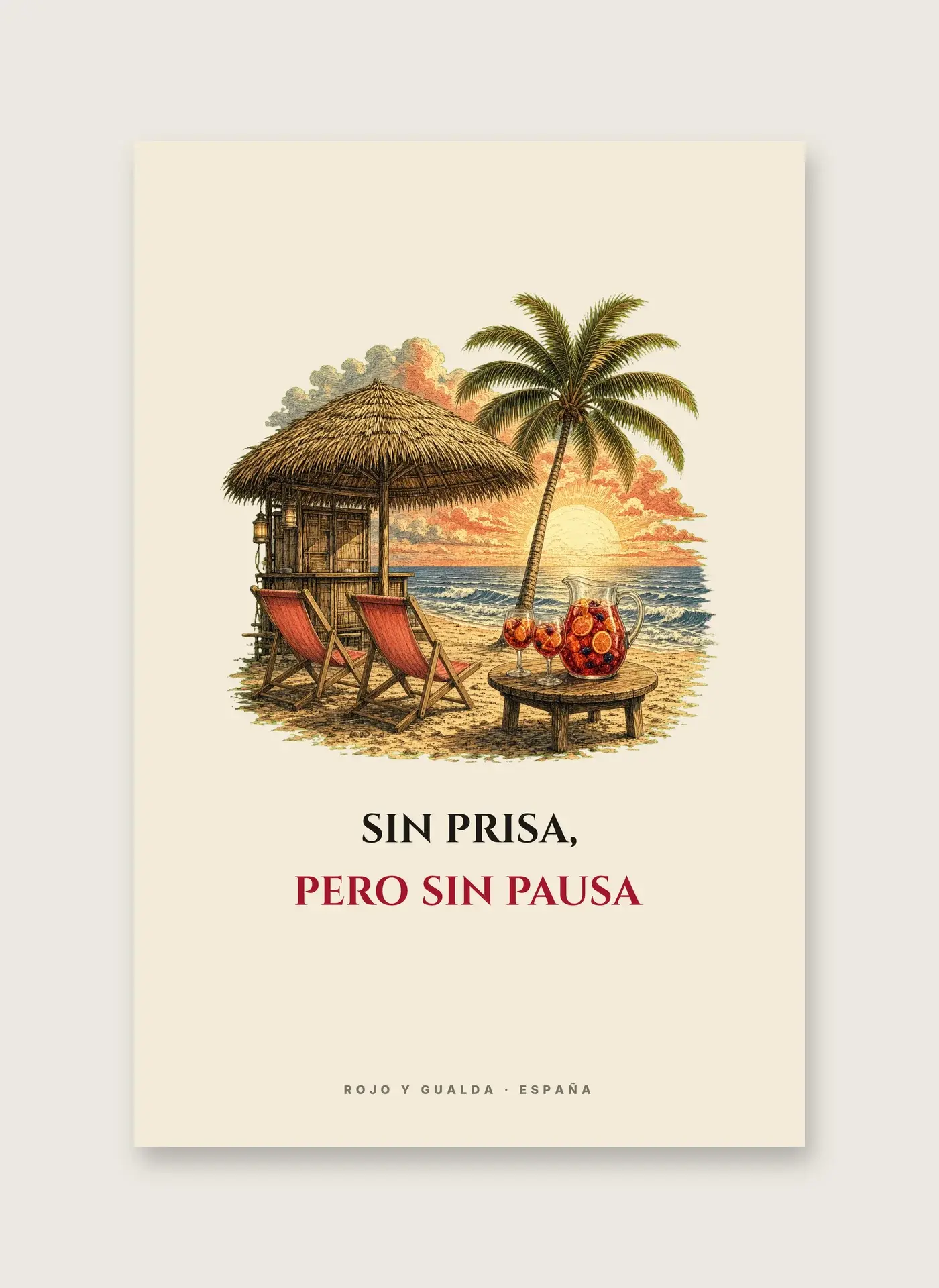 Chiringuito · Frase — Lámina enmarcada — detalle