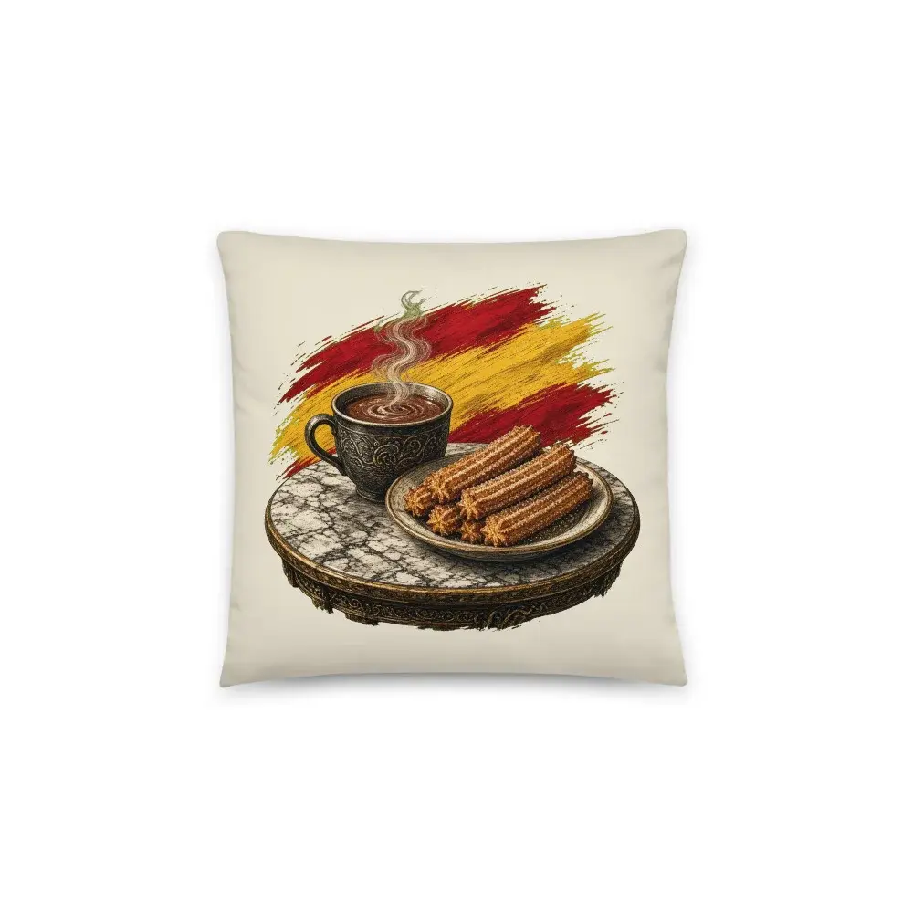 Chocolate con Churros · Arte — Cojín