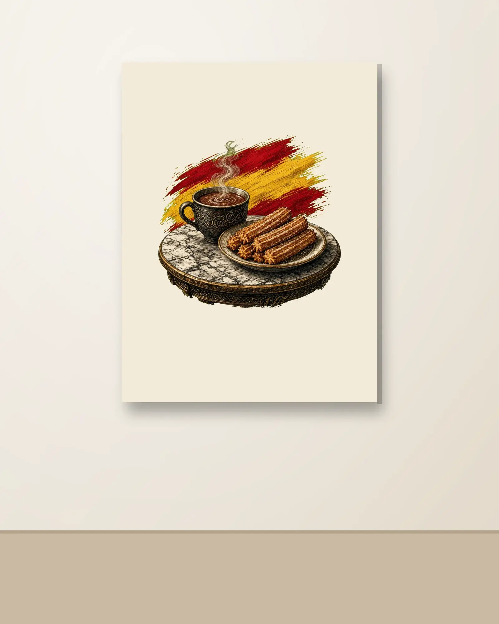 Chocolate con Churros · Arte — Lienzo