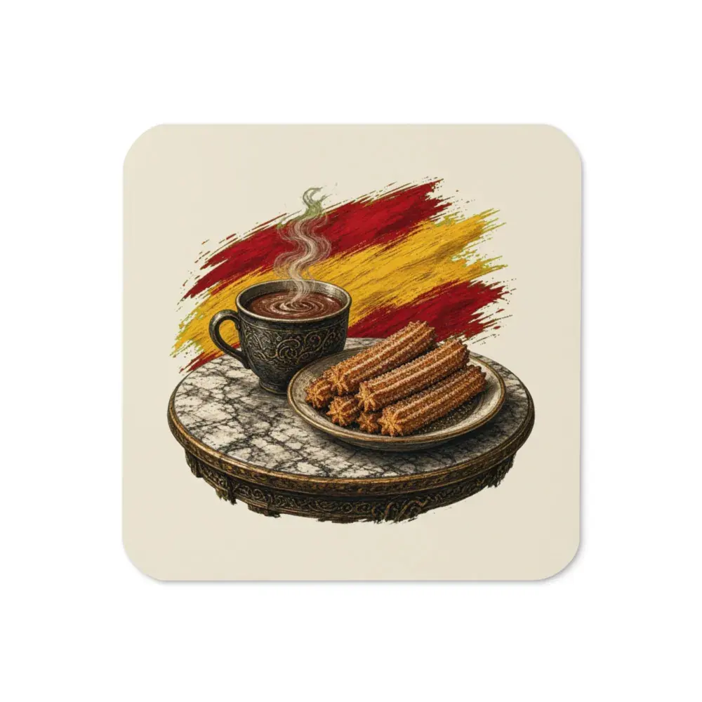 Chocolate con Churros · Arte — Posavasos