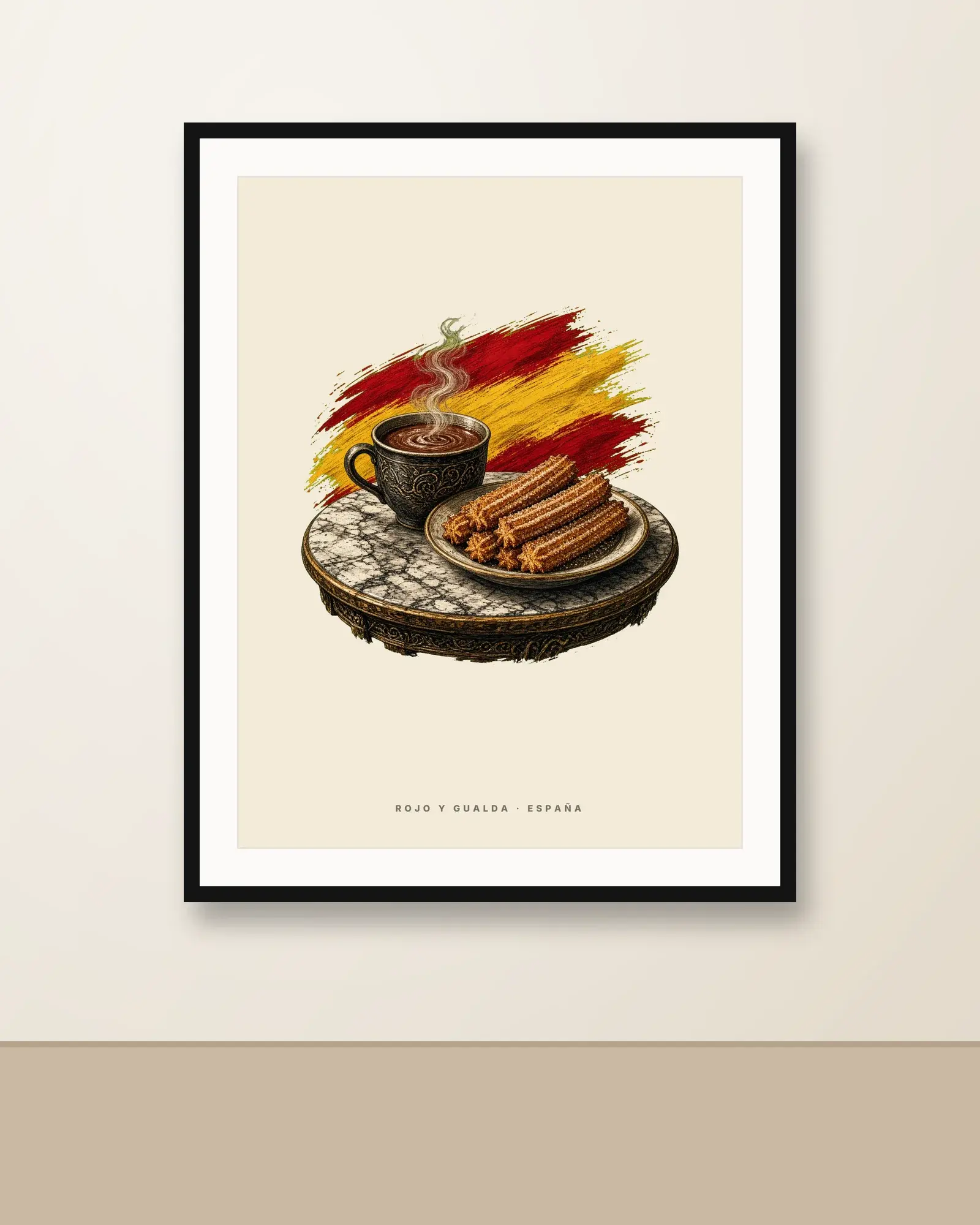 Chocolate con Churros · Arte — Póster