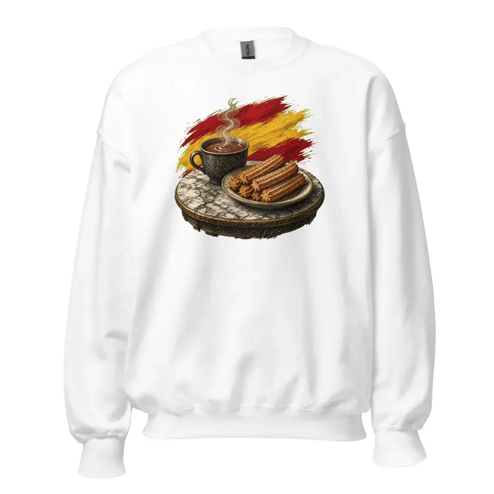 Chocolate con Churros · Arte — Sudadera — White