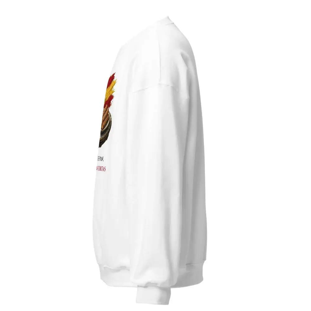 Chocolate con Churros · Frase — Sudadera — White — Left
