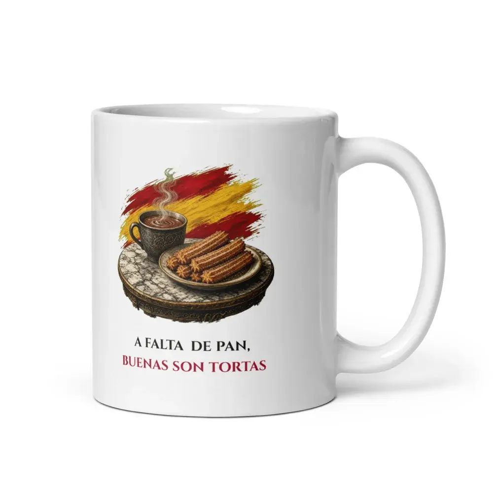 Chocolate con Churros · Frase — Taza