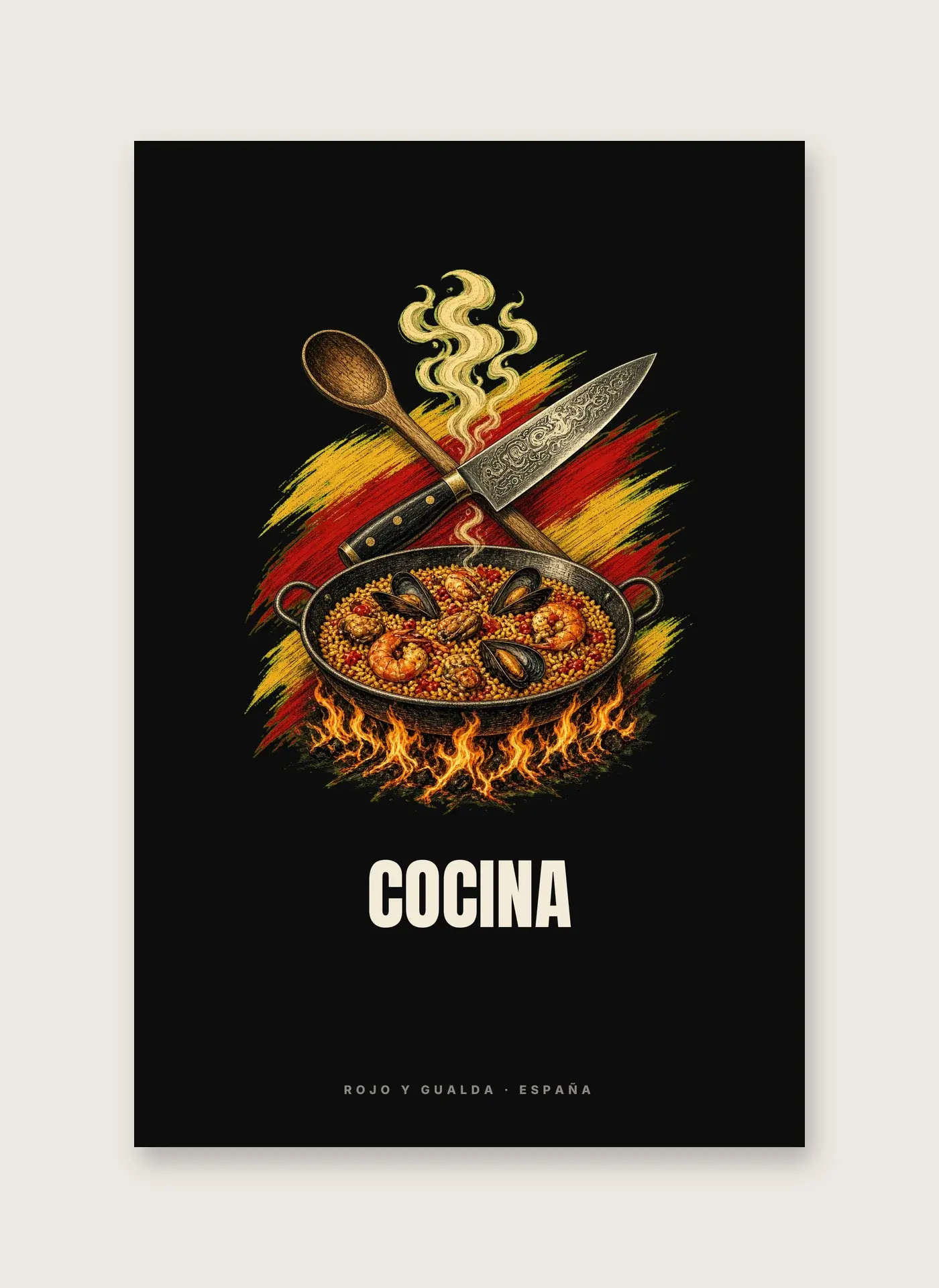 Cocina · Arte — Lámina enmarcada — detalle