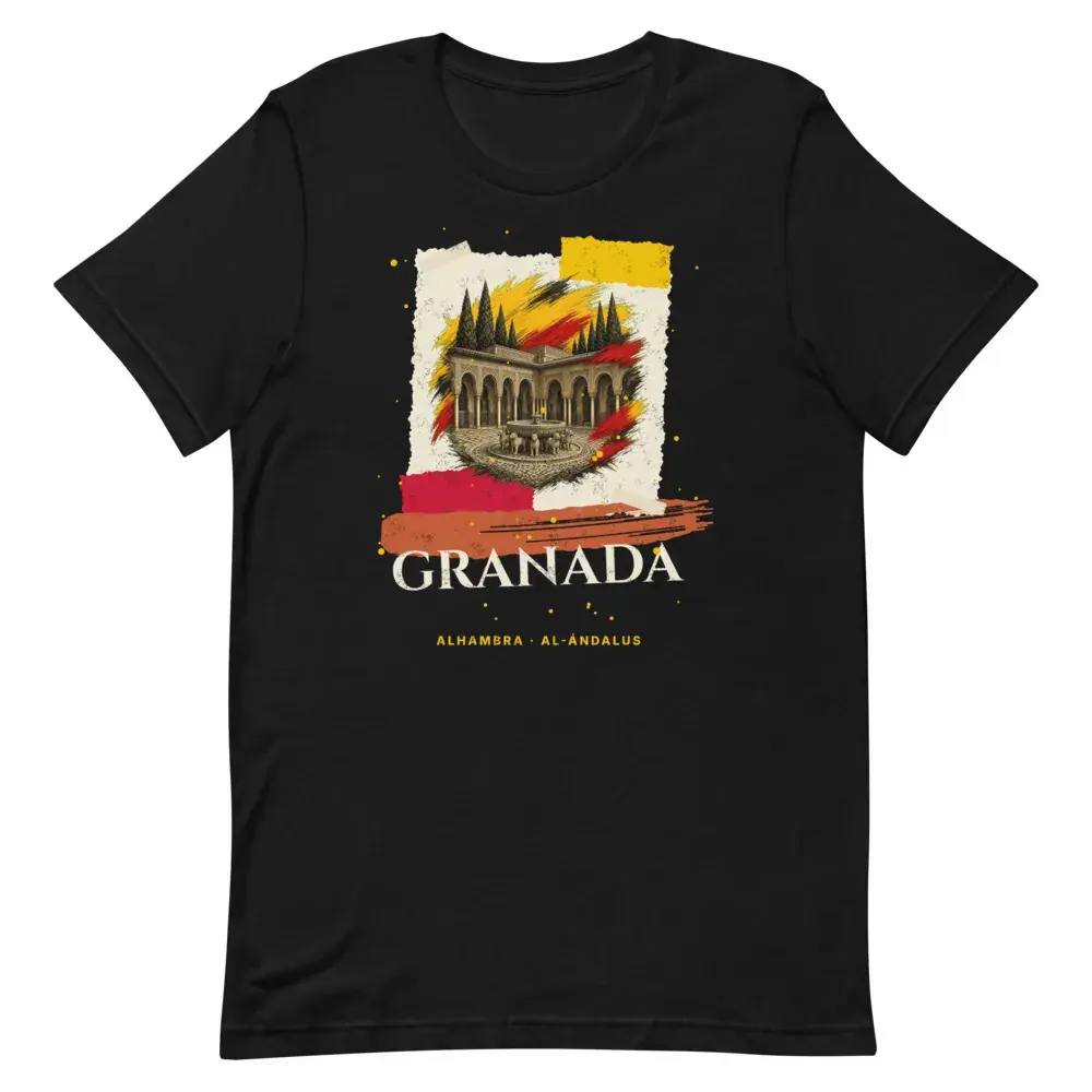 Collage · Granada — Camiseta — Black — Front