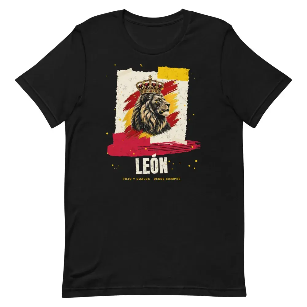 Collage · León — Camiseta — Black — Front
