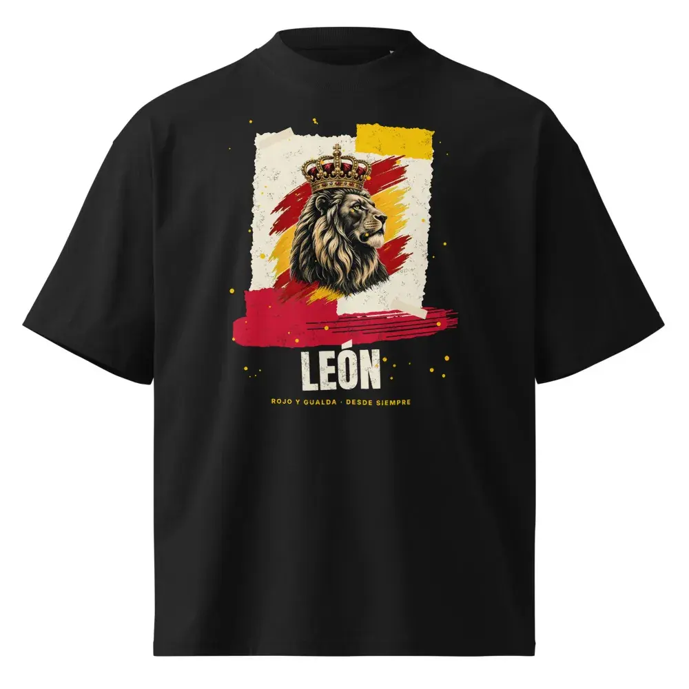 Collage · León — Camiseta oversize — Black