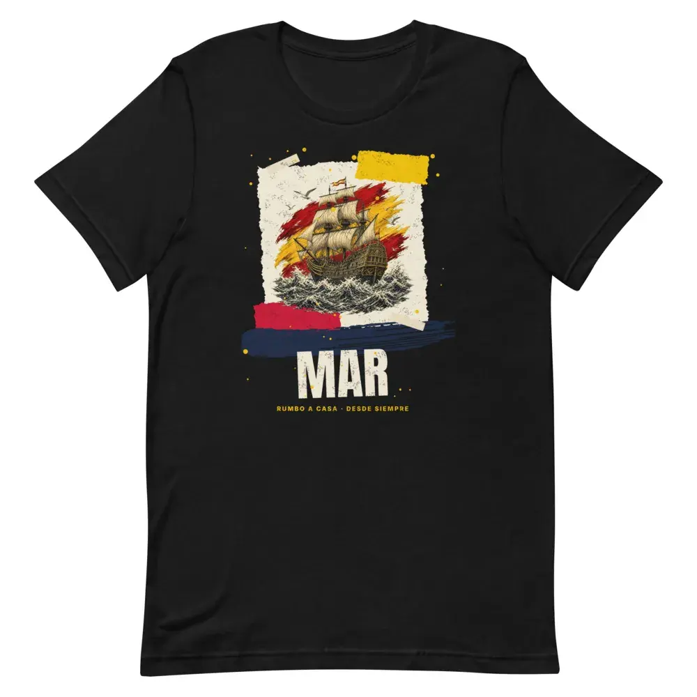Collage · Mar — Camiseta — Black — Front