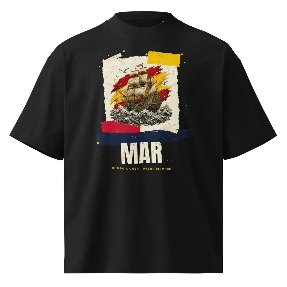 Collage · Mar — Camiseta oversize — Black