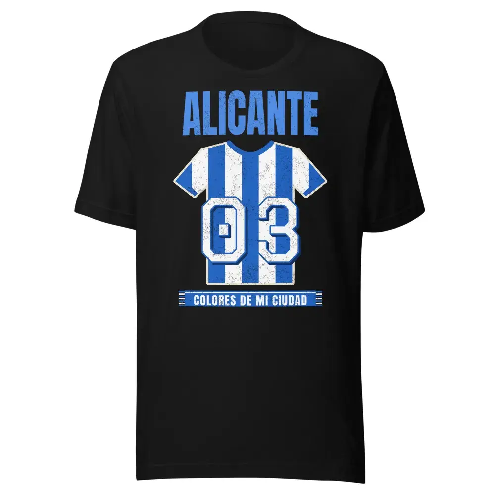 Colores de Alicante — Camiseta — Black