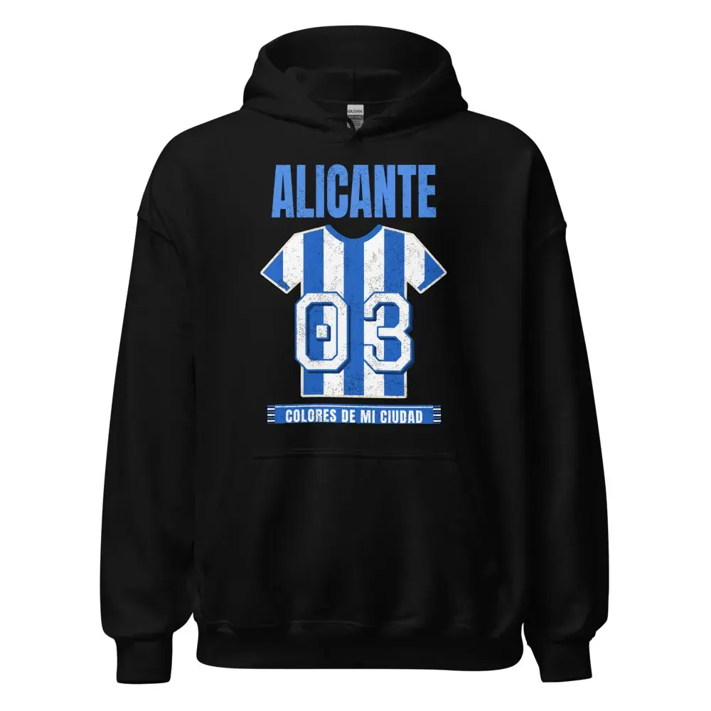 Colores de Alicante — Sudadera con capucha — Black