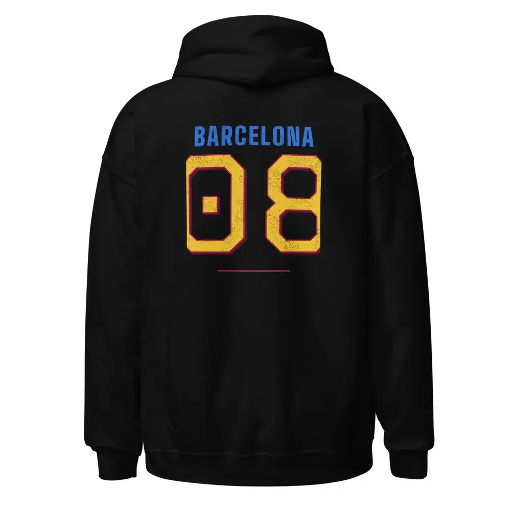 Colores de Barcelona — Sudadera con capucha — Black