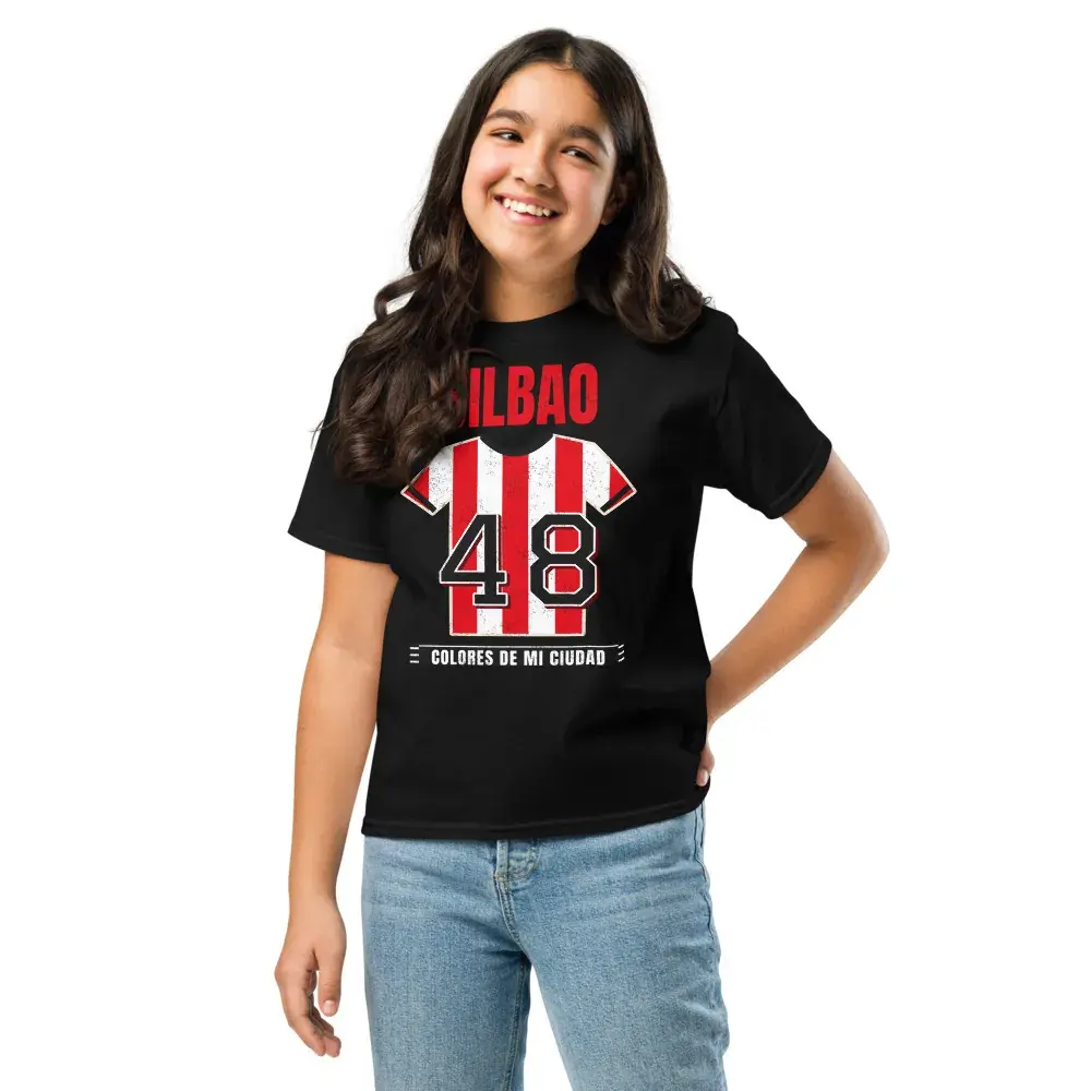 Colores de Bilbao — Camiseta infantil — Black — Front