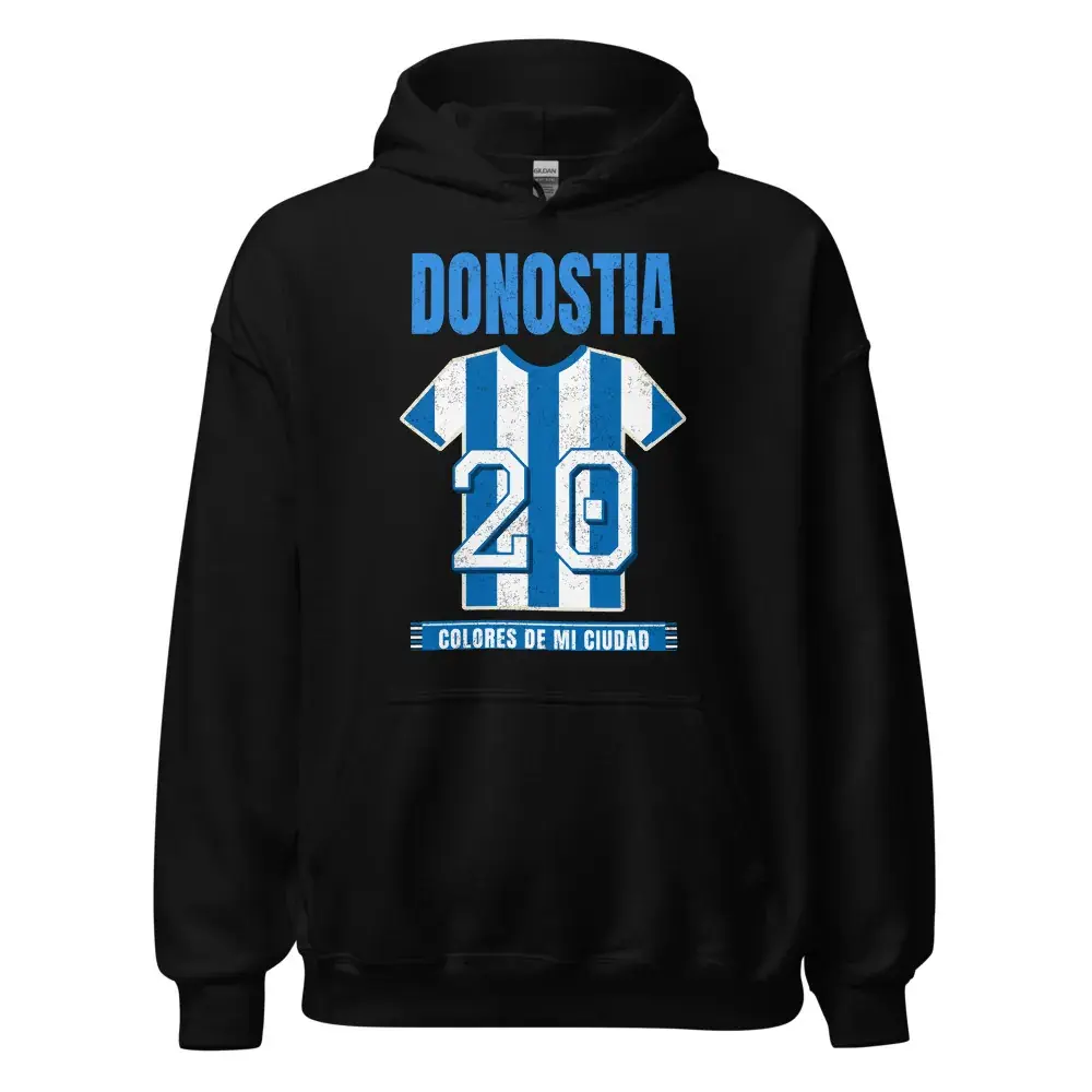 Colores de Donostia — Sudadera con capucha — Black