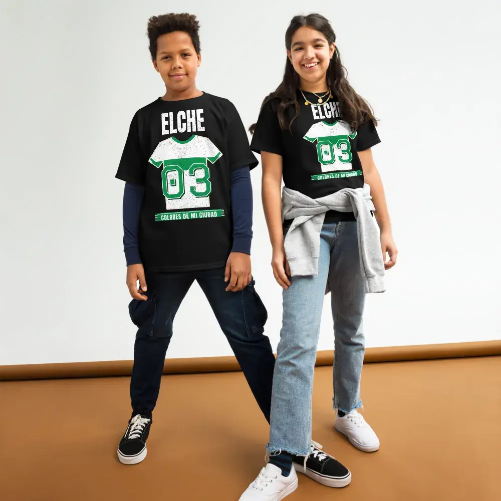 Colores de Elche — Camiseta infantil — Black — Front